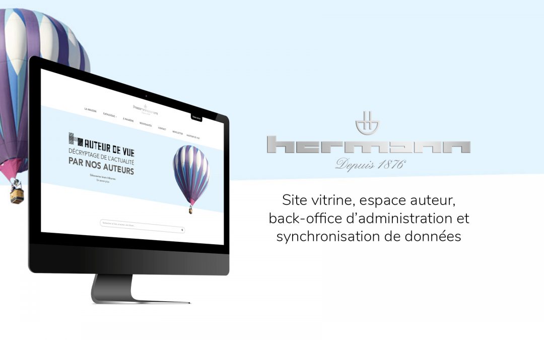 Éditions Hermann – Site vitrine, espace auteur & back-office